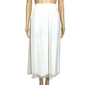 scott mcclintock Skirt  Woman’s L Double Layer Chiffon Beige